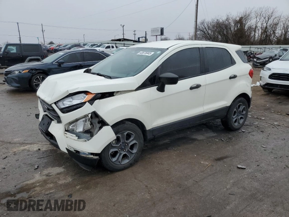 2021 Ford EcoSport S with VIN MAJ3S2FE6MC422838, listed as a Copart auction lot 43875045 with 18,820 mi miles and Salvage Title. Bid and sale history available at DreamBid. Image 1.