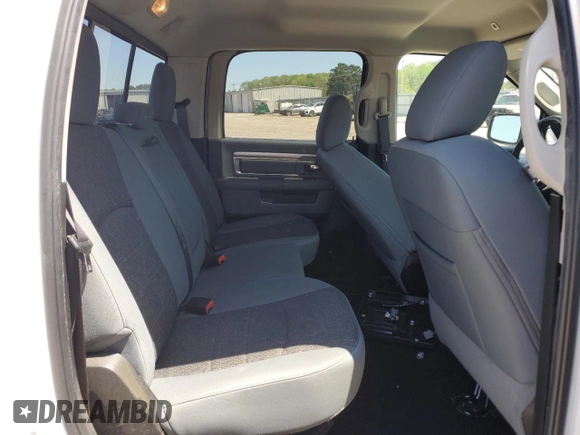 2019 Ram 1500 Big Horn with VIN 1C6RR7LT2KS570012, listed as a Copart auction lot 52257055 with 62,526 mi miles and Salvage title. Bid and sale history available at DreamBid. Image 10.