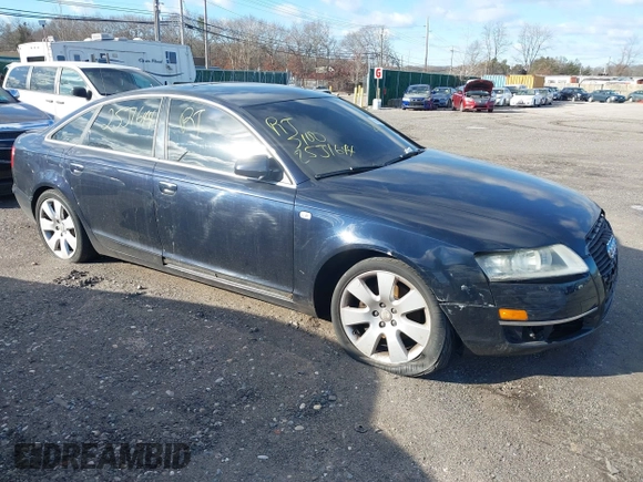 2005 Audi A6 with VIN WAUDG74F25N066402, listed as a IAAI auction lot 41597505 with 999,999 mi miles. Bid and sale history available at carsss.com. Image 1.