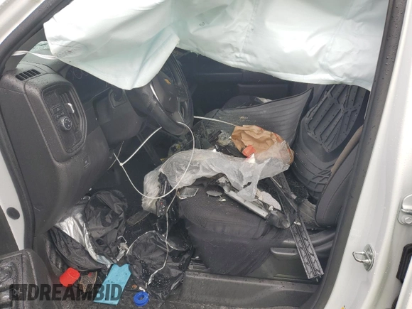 2021 Chevrolet Silverado 1500 Custom with VIN 3GCPWBEK5MG290112, listed as a Copart auction lot 48987505 with 47,923 mi miles and Salvage Title. Bid and sale history available at DreamBid. Image 7.