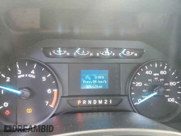 2019 Ford Super Duty F-250 SRW XL with VIN 1FTBF2A61KEE66449, listed as a Copart auction lot 87896505 with 106,429 mi miles and Salvage Title. Bid and sale history available at carsss.com. Image 9.