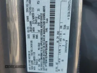 2023 Ford F-150 XL with VIN 1FTEW1EP4PFB38678, listed as a Copart auction lot 43024045 with 8,718 mi miles and Salvage title. Bid and sale history available at DreamBid. Image 12.