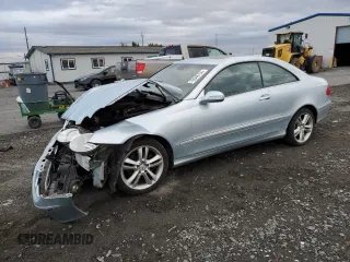 2006 Mercedes-Benz CLK-Class 3.5L with VIN WDBTJ56H86F195984, listed as a Copart auction lot 76540704 with 126,969 mi miles and Salvage Title. Bid and sale history available at carsss.com. Image 1.