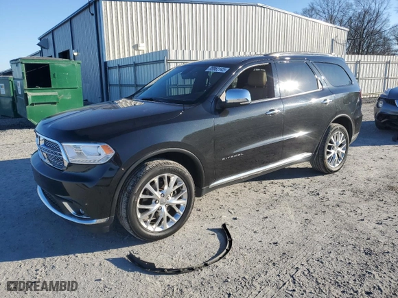 2015 Dodge Durango Citadel with VIN 1C4RDJEG1FC156322, listed as a Copart auction lot 88962145 with 105,438 mi miles and Salvage Title. Bid and sale history available at carsss.com. Image 1.
