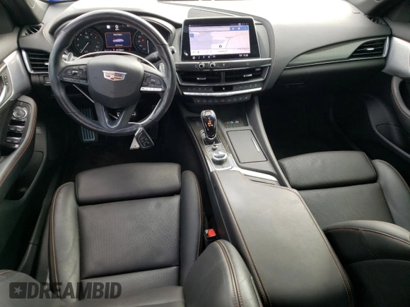 2020 Cadillac CT5 V-Series with VIN 1G6DR5RWXL0134419, listed as a Copart auction lot 43484835 with 51,734 mi miles and Salvage Title. Bid and sale history available at carsss.com. Image 8.