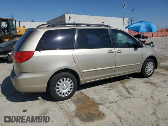 2008 Toyota Sienna CE with VIN 5TDZK23C58S192768, listed as a Copart auction lot 53300545 with 182,273 mi miles and Salvage Title. Bid and sale history available at carsss.com. Image 3.