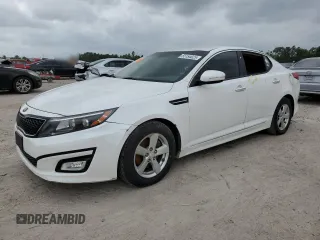 2015 Kia Optima LX with VIN KNAGM4A78F5640956, listed as a Copart auction lot 55154025 with 91,686 mi miles and Clean Title. Bid and sale history available at carsss.com. Image 1.