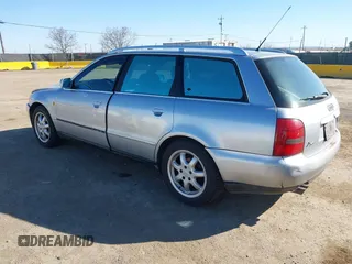 1998 Audi A4 with VIN WAUGD28D5WA235015, listed as a IAAI auction lot 41744703 with 233,432 mi miles. Bid and sale history available at carsss.com. Image 3.