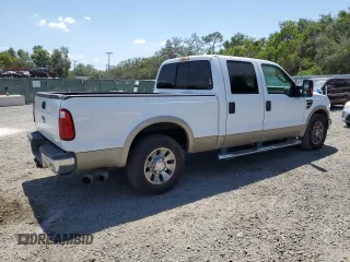 2008 Ford F-250 XL with VIN 1FTSW20R38EA03782, listed as a Copart auction lot 54895085 with 142,357 mi miles and Salvage title. Bid and sale history available at DreamBid. Image 3.