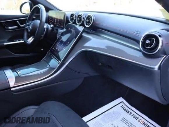 2023 Mercedes-Benz C 43 AMG with VIN W1KAF8HB9PR076190, listed as a Copart auction lot 46731925 with 7,547 mi miles and Clean Title. Bid and sale history available at DreamBid. Image 9.