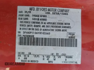 2000 Ford Escort ZX2 with VIN 3FAKP1136YR102665, listed as a Copart auction lot 83805634 with 77,954 mi miles and Salvage Title. Bid and sale history available at carsss.com. Image 15.