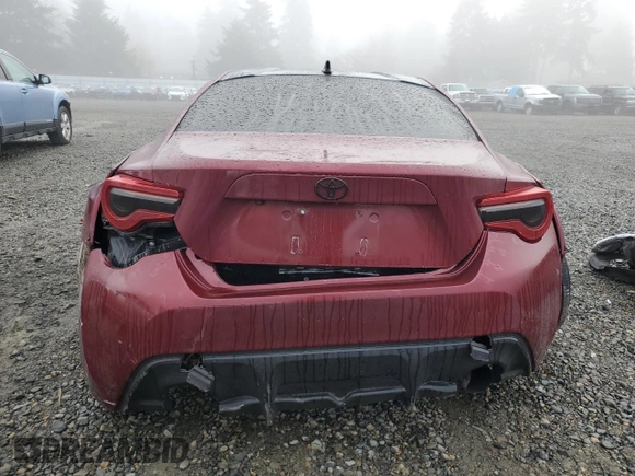 2017 Toyota 86 with VIN JF1ZNAA18H8709039, listed as a Copart auction lot 83163834 with 56,587 mi miles and Salvage Title. Bid and sale history available at carsss.com. Image 6.