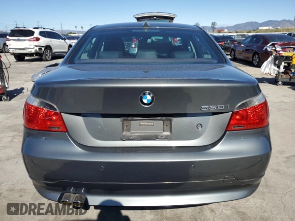 2004 BMW 5 Series 530i with VIN WBANA73544B802125, listed as a Copart auction lot 47831815 with 82,188 mi miles and Salvage Title. Bid and sale history available at DreamBid. Image 6.