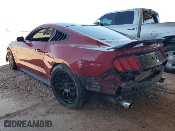 2016 Ford Mustang GT with VIN 1FA6P8CF1G5323500, listed as a Copart auction lot 62330735 with 105,273 mi miles and Salvage title. Bid and sale history available at DreamBid. Image 2.