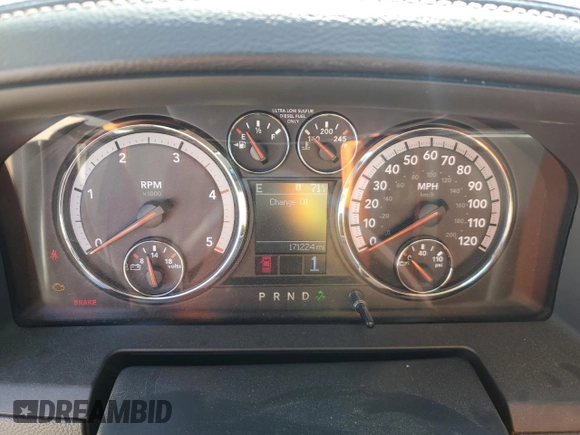2010 Dodge 2500 SLT with VIN 3D7UT2HL9AG156706, listed as a Copart auction lot 54522355 with 171,224 mi miles and Salvage title. Bid and sale history available at DreamBid. Image 9.