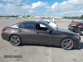 2014 Infiniti Q50 with VIN JN1BV7AP8EM679470, listed as a IAAI auction lot 41575121 with 84,880 mi miles. Bid and sale history available at carsss.com. Image 13.
