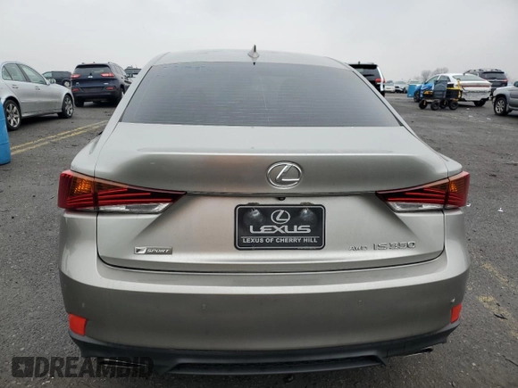 2020 Lexus IS 350 F Sport with VIN JTHGZ1E2XL5018242, listed as a Copart auction lot 43329635 with 38,135 mi miles and Salvage title. Bid and sale history available at DreamBid. Image 6.