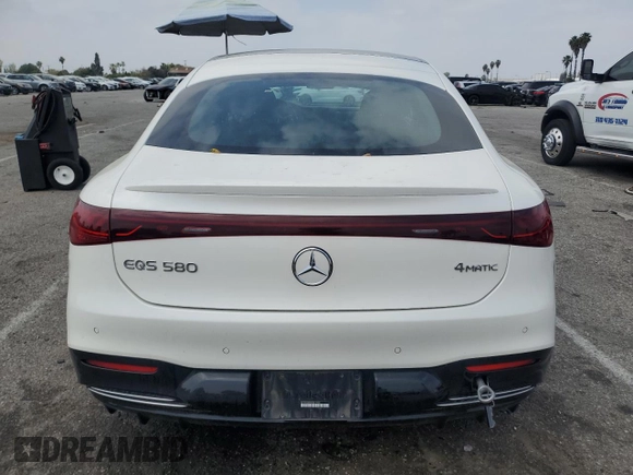 2022 Mercedes-Benz EQS with VIN W1KCG4EB3NA017926, listed as a Copart auction lot 51225244 with 18,669 mi miles and Salvage Title. Bid and sale history available at carsss.com. Image 6.