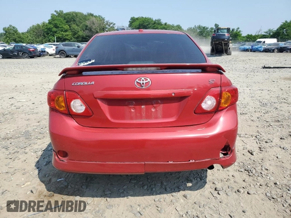 2010 Toyota Corolla with VIN 2T1BU4EE0AC444091, listed as a Copart auction lot 60593595 with 179,227 mi miles and Salvage title. Bid and sale history available at DreamBid. Image 6.