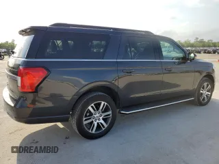 2022 Ford Expedition Max XLT with VIN 1FMJK1JT5NEA40819, listed as a Copart auction lot 51593835 with 14,896 mi miles and Salvage title. Bid and sale history available at DreamBid. Image 3.