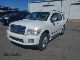 2008 Infiniti QX56 with VIN 5N3AA08C68N911290, listed as a IAAI auction lot 41904029 with 199,488 mi miles and . Bid and sale history available at carsss.com. Image 2.