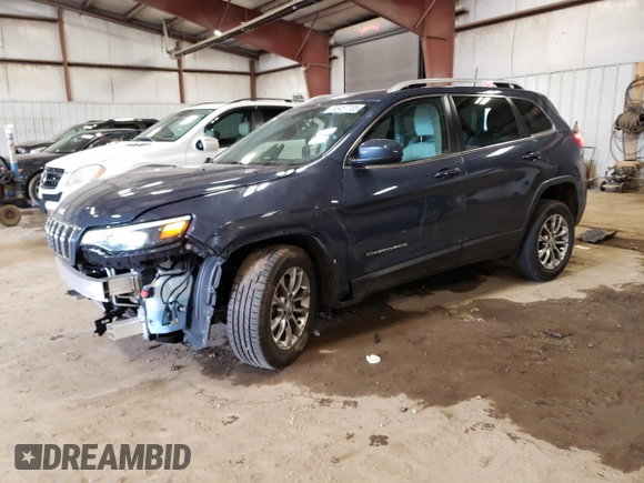 2021 Jeep Cherokee Latitude Lux with VIN 1C4PJLMX8MD177320, listed as a Copart auction lot 53457705 with 81,116 mi miles and Non repairable. Bid and sale history available at DreamBid. Image 1.