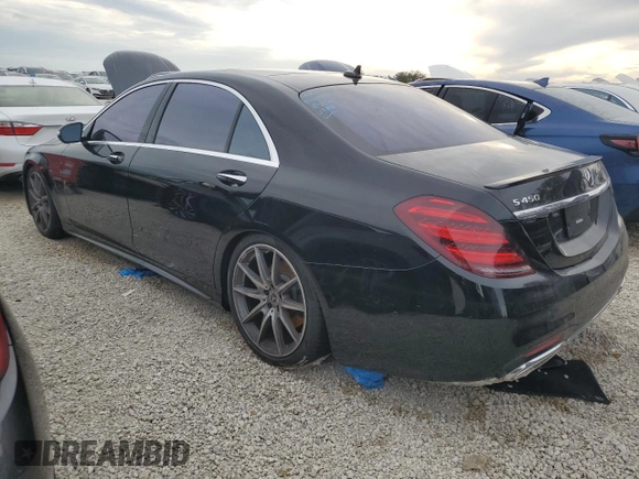 2020 Mercedes-Benz S-Class S 450 with VIN WDDUG6GB1LA506366, listed as a Copart auction lot 77251484 with 0 mi miles and Non Repairable. Bid and sale history available at carsss.com. Image 2.