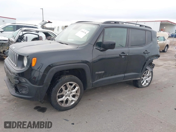 2018 Jeep Renegade Latitude with VIN ZACCJBBB4JPJ07324, listed as a IAAI auction lot 41854706 with 61,257 mi miles and . Bid and sale history available at carsss.com. Image 18.