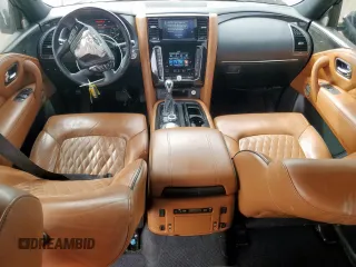 2021 Infiniti QX80 SENSORY with VIN JN8AZ2BE0M9267630, listed as a Copart auction lot 47590705 with 114,051 mi miles and Salvage Title. Bid and sale history available at carsss.com. Image 8.