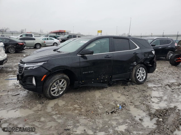 2024 Chevrolet Equinox LT with VIN 3GNAXTEG9RL307360, listed as a Copart auction lot 43205625 with 18,636 mi miles and Salvage Title. Bid and sale history available at carsss.com. Image 1.