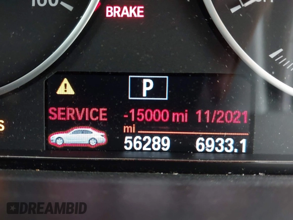 2016 BMW 3 Series 320i with VIN WBA8A9C51GK617012, listed as a IAAI auction lot 41896624 with 56,289 mi miles. Bid and sale history available at carsss.com. Image 15.