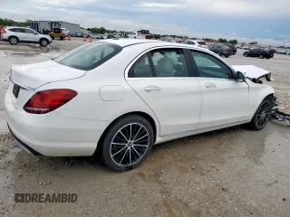 2021 Mercedes-Benz C 300 with VIN W1KWF8DB6MR647917, listed as a Copart auction lot 53898885 with 34,010 mi miles and Salvage title. Bid and sale history available at DreamBid. Image 3.