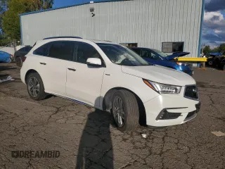 2020 Acura MDX Sport Hybrid w/Advance Pkg with VIN 5J8YD7H72LL001155, listed as a Copart auction lot 76534484 with 49,749 mi miles and Salvage Title. Bid and sale history available at carsss.com. Image 4.