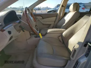 2003 Mercedes-Benz S-Class 5.0L with VIN WDBNG75J03A365710, listed as a Copart auction lot 83610754 with 0 mi miles and Salvage Title. Bid and sale history available at carsss.com. Image 7.