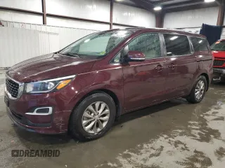 2019 Kia Sedona EX with VIN KNDMB5C17K6543326, listed as a Copart auction lot 81142284 with 76,410 mi miles and Salvage Title. Bid and sale history available at carsss.com. Image 1.