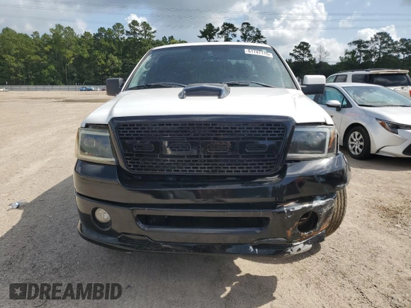 2007 Ford F-150 XLT with VIN 1FTPW12V27KD37683, listed as a Copart auction lot 61747115 with 189,674 mi miles and Salvage title. Bid and sale history available at DreamBid. Image 5.