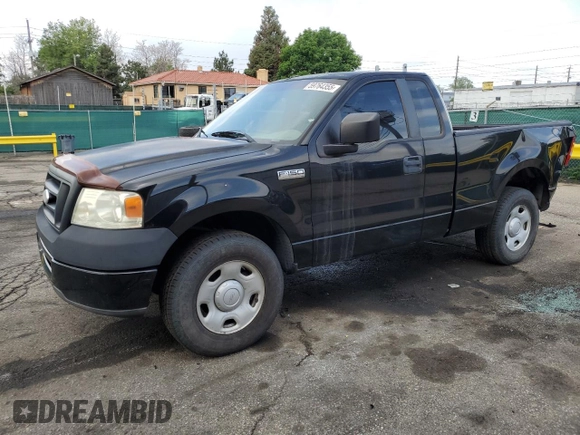 2007 Ford F-150 XL with VIN 1FTRF12297KD65656, listed as a Copart auction lot 59764355 with 97,702 mi miles and Salvage title. Bid and sale history available at DreamBid. Image 1.