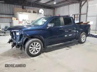 2020 Chevrolet Silverado 1500 Custom with VIN 3GCPWBEK1LG375611, listed as a Copart auction lot 54443785 with 116,591 mi miles and Salvage Title. Bid and sale history available at DreamBid. Image 1.
