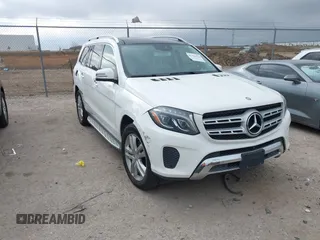 2017 Mercedes-Benz GLS 450 with VIN 4JGDF6EE2HA752419, listed as a IAAI auction lot 41126420 with 73,838 mi miles and . Bid and sale history available at DreamBid. Image 1.