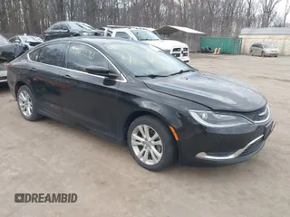 2016 Chrysler 200 Limited with VIN 1C3CCCAB9GN144394, listed as a IAAI auction lot 41665598 with 125,910 mi miles. Bid and sale history available at carsss.com. Image 1.