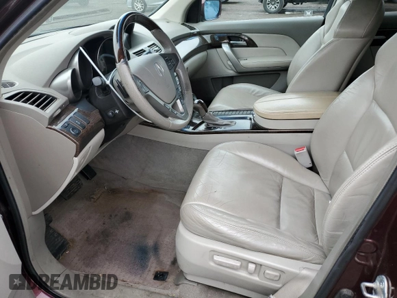 2010 Acura MDX Technology Pkg with VIN 2HNYD2H65AH515465, listed as a Copart auction lot 52321695 with 246,477 mi miles and Salvage Title. Bid and sale history available at carsss.com. Image 7.