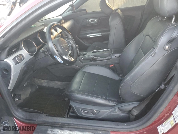 2015 Ford Mustang EcoBoost with VIN 1FA6P8TH6F5344116, listed as a Copart auction lot 42322365 with 0 mi miles and Salvage Title. Bid and sale history available at carsss.com. Image 7.