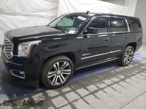 2018 GMC Yukon Denali with VIN 1GKS2CKJ0JR231430, listed as a Copart auction lot 50058455 with 113,422 mi miles and Clean Title. Bid and sale history available at carsss.com. Image 1.