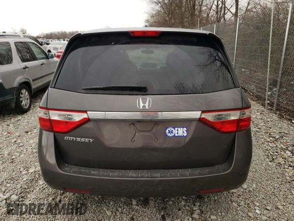 2013 Honda Odyssey EX-L with VIN 5FNRL5H68DB044162, listed as a Copart auction lot 49541385 with 262,550 mi miles and Clean Title. Bid and sale history available at carsss.com. Image 6.