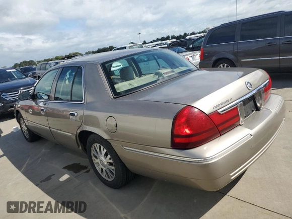 2005 Mercury Grand Marquis LS Premium with VIN 2MHHM75W95X631224, listed as a Copart auction lot 75134304 with 0 mi miles and Salvage Title. Bid and sale history available at carsss.com. Image 2.