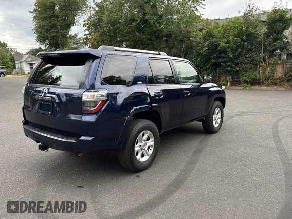 2024 Toyota 4Runner SR5 with VIN JTEMU5JR0R6243619, listed as a Copart auction lot 62965755 with 24,506 mi miles and Salvage title. Bid and sale history available at DreamBid. Image 4.