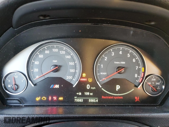 2016 BMW M3 with VIN WBS8M9C59G5D30991, listed as a Copart auction lot 72089932 with 75,583 mi miles. Bid and sale history available at carsss.com. Image 9.