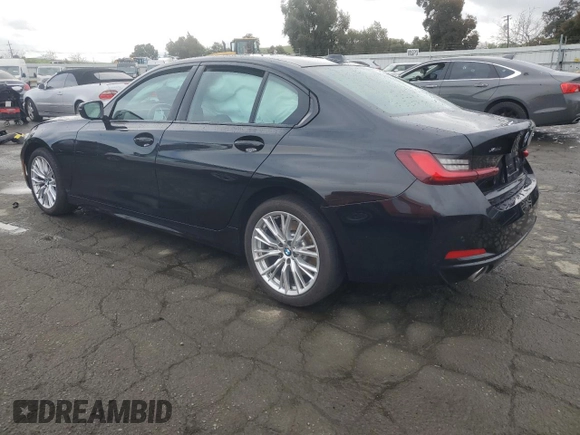 2023 BMW 3 Series 330i xDrive with VIN 3MW89FF0XP8D57640, listed as a Copart auction lot 45045985 with 24,368 mi miles and Salvage Title. Bid and sale history available at carsss.com. Image 2.