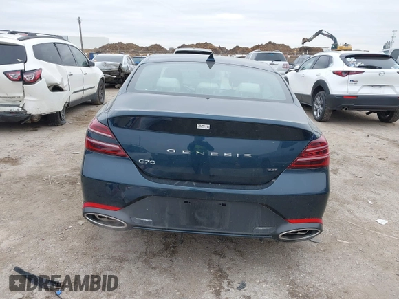 2024 Genesis G70 3.3T Sport Advanced with VIN KMTG54SE4RU139023, listed as a IAAI auction lot 41646110 with 12,204 mi miles. Bid and sale history available at carsss.com. Image 16.