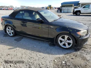 2009 BMW 1 Series 128i with VIN WBAUL73549VJ75437, listed as a Copart auction lot 49724985 with Not provided miles and Salvage title. Bid and sale history available at DreamBid. Image 4.
